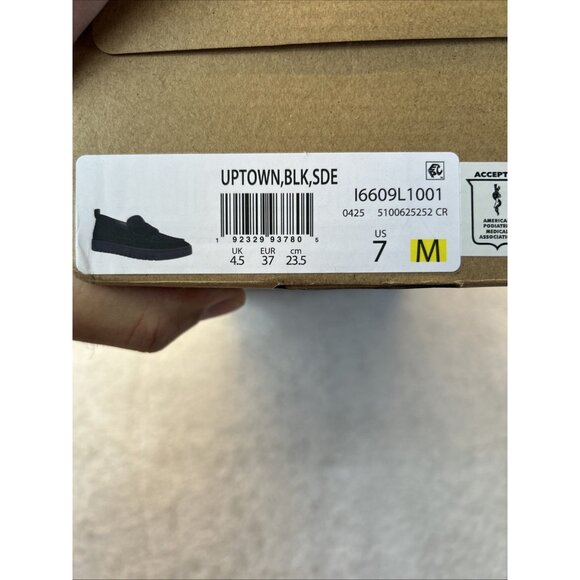 Vionic Uptown Slip On Black Suede Black Sole Women SZ 7 New in Box - Picture 10 of 10